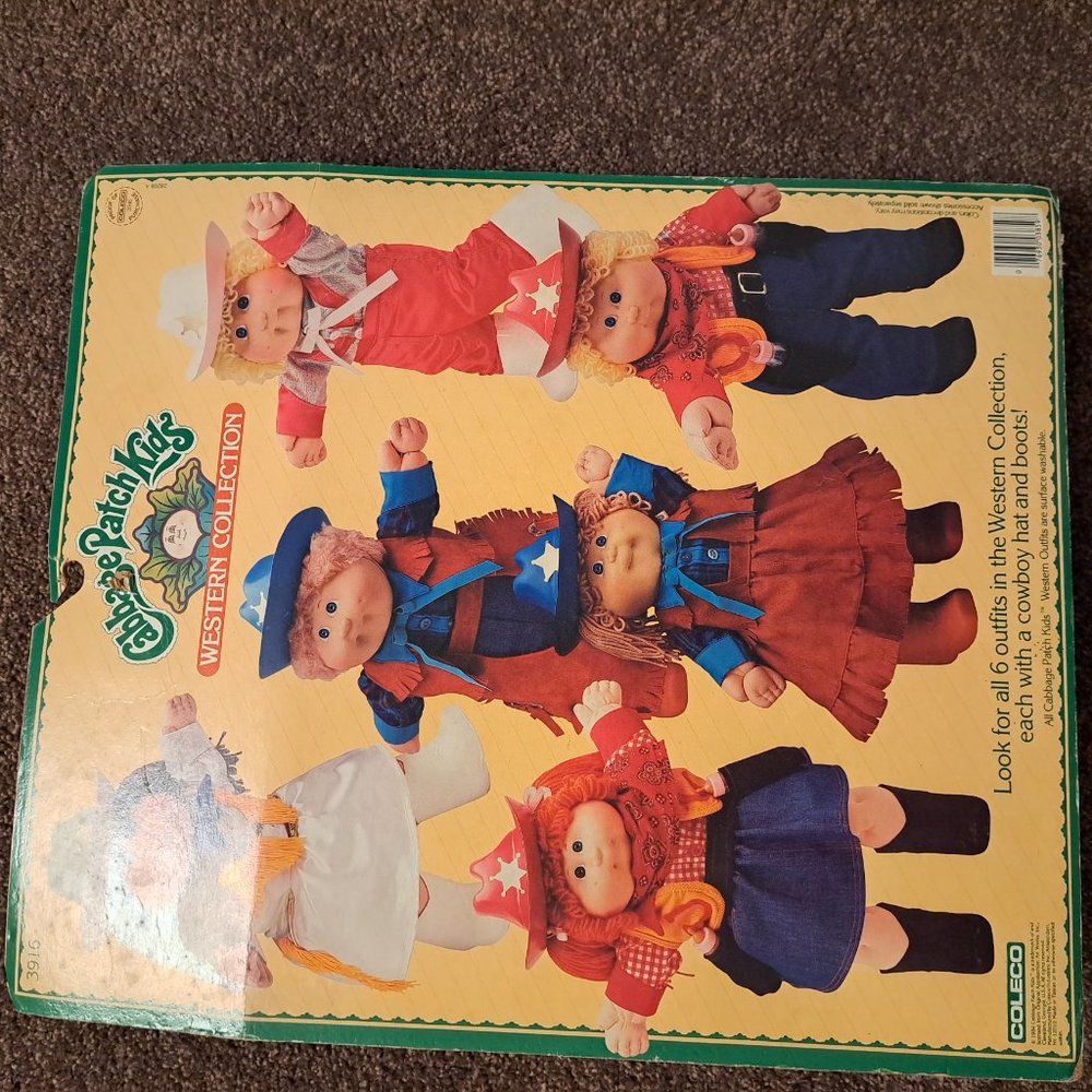 NWT Vintage 1984 Coleco Cabbage Patch Kids Cowgirl Western Collection Outfit - Picture 3 of 6